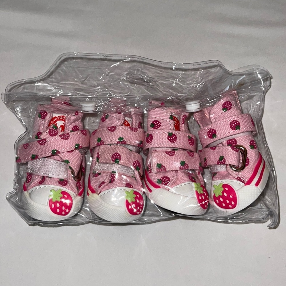 pink dog shoes boots